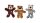 KONG Wild Knots Assorti Bears S/M