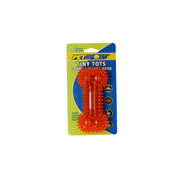 Petsport Tiny Tots Gorilla Spiky Bone Assorti