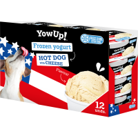 YowUp! Frozen Yoghurt Hot dog mit Käse