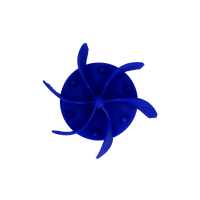 Eat Slow Live Longer Gobble Stopper Blau L