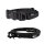 Nylon Halsband-Leine-Set Deep Black ultraleicht