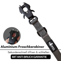 taktische Nylon Führleine Anthracite
