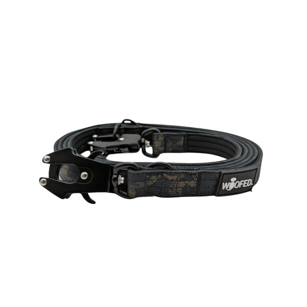 Nylon Tactical Führleine Black Camo