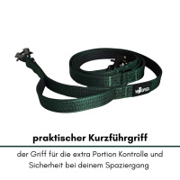 taktische Nylon Führleine Dark Green
