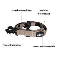 taktische Nylon Führleine Desert Tan