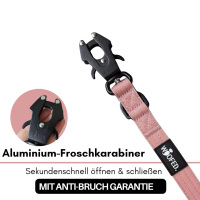 taktische Nylon Führleine Dusty Rose
