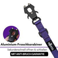 taktische Nylon Führleine Velvet Purple