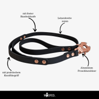 Leder Tactical Führleine mit fester Handschlaufe...