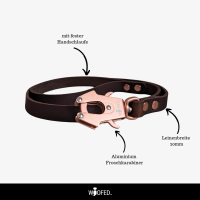 Leder Tactical Führleine mit Handschlaufe