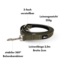 Nylon Classic Führleine Military Olive