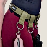 Gassigürtel Military Olive - verstellbar mit taktischer Schnalle - ultraleicht