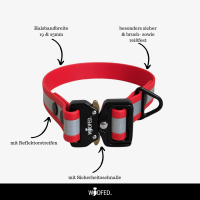 Biothane Tactical Reflective Halsband