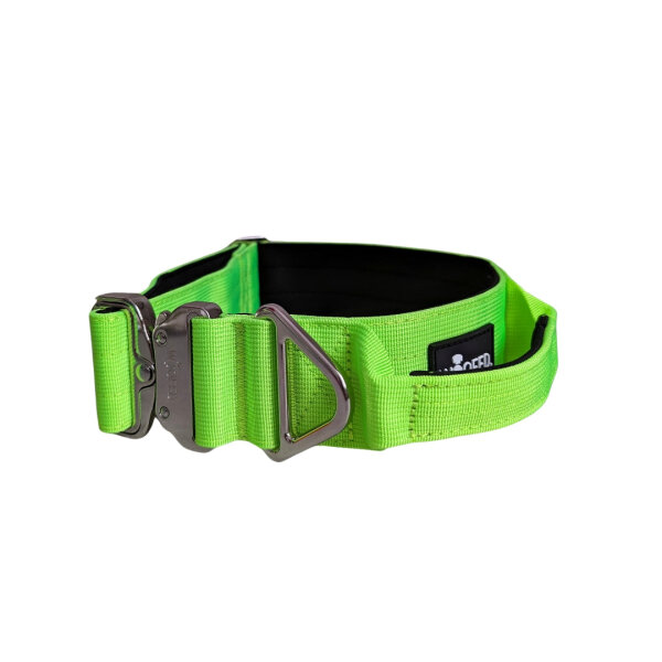 Nylon Tactical Halsband Apple Green