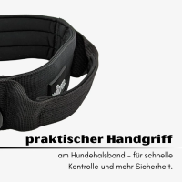 taktisches Nylon Halsband Deep Black