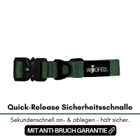taktisches Nylon Halsband für kleine Hunde Dark Green