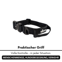 taktisches Nylon Halsband für kleine Hunde Deep Black