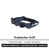 taktisches Nylon Halsband für kleine Hunde Midnight Blue