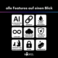 taktisches Nylon Halsband für kleine Hunde Pink Blue...