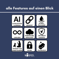 taktisches Nylon Halsband mit Griff Midnight Blue -...