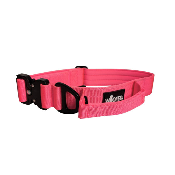 Nylon Tactical Halsband Pink Bloom - ultraleicht