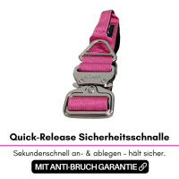 taktisches Nylon Halsband Raspberry