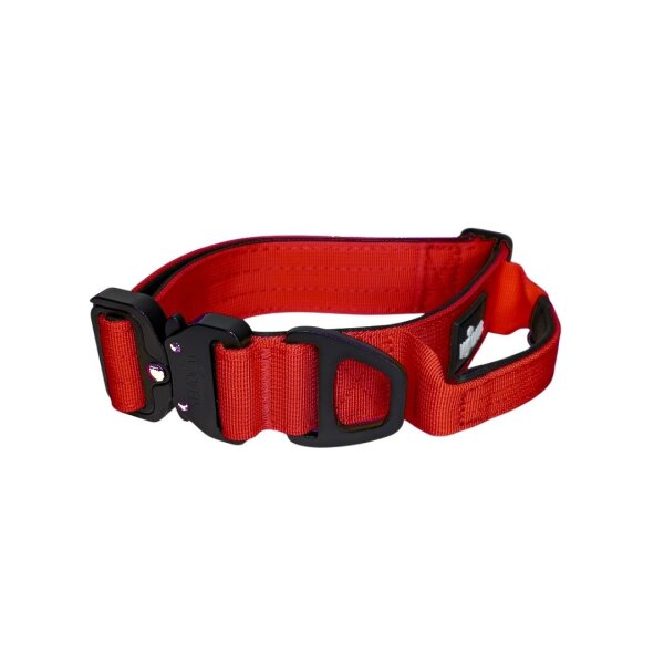 Nylon Tactical Halsband Rosso Red - ultraleicht