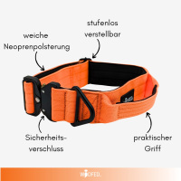 taktisches Nylon Halsband Safety Orange