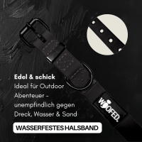 Halsband WOOFLEX® Classic verstellbar Phantom Black