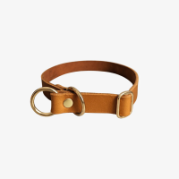 Leder Halsband Zugstopp