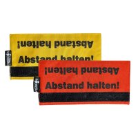 Leinen Banderole Abstand halten