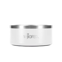 Premium Edelstahlnapf Pure White