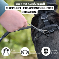 multifunktionale Schleppleine WOOFLEX® Phantom Black