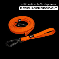 multifunktionale Schleppleine WOOFLEX® Sunset Orange