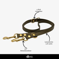 Biothane Führleine verstellbar - 3m / 19mm