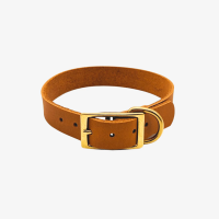 Leder Halsband verstellbar - 40mm / 2XL 50-58cm