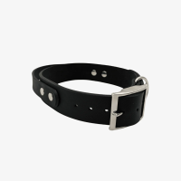 Leder Halsband mit Griff verstellbar - 25mm / XL 45-53cm