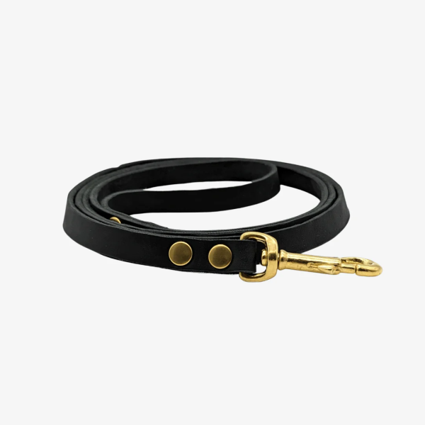 Leder Führleine mit fester Handschlaufe - 1,5m / 15mm