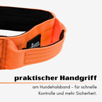 Nylon Tactical Halsband Safety Orange - L 50-65cm