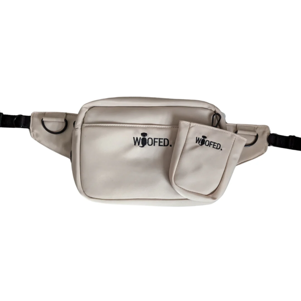 Multifunktionale Gassitasche - 2 in 1 Bauchtasche & Schultertasche Beige