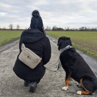 Multifunktionale Gassitasche - 2 in 1 Bauchtasche & Schultertasche Beige