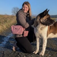 Multifunktionale Gassitasche - 2 in 1 Bauchtasche & Schultertasche Dusty Rose