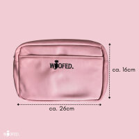 Multifunktionale Gassitasche - 2 in 1 Bauchtasche & Schultertasche Dusty Rose