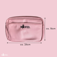 Multifunktionale Gassitasche - 2 in 1 Bauchtasche & Schultertasche Dusty Rose