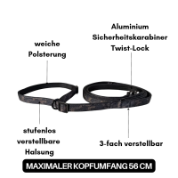 Nylon Retrieverleine verstellbar Black Camo