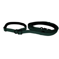 Nylon Retrieverleine verstellbar Dark Green