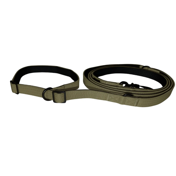 Nylon Retrieverleine verstellbar Military Olive
