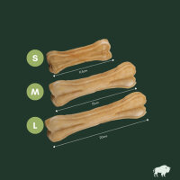 Büffelhaut Kauknochen