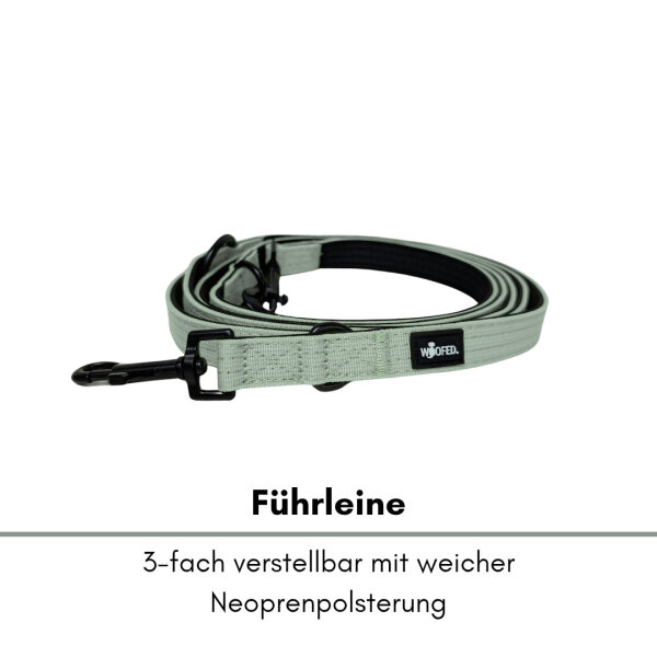 Nylon Classic Führleine Sage Green