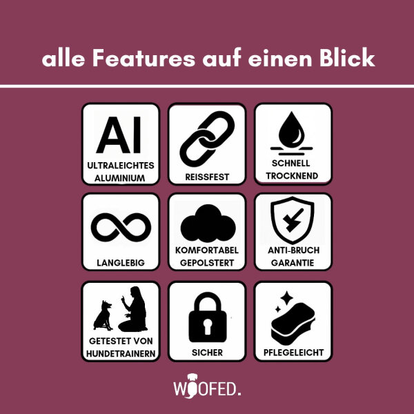 Nylon Tactical Halsband für kleine Hunde Bordeaux