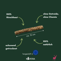 Hirschhaut Kaustange